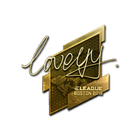Sticker | LoveYY (Gold) | Boston 2018