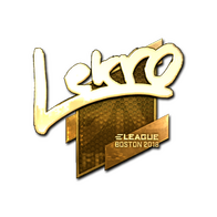 Sticker | Lekr0 (Gold) | Boston 2018