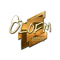 Sticker | olofmeister (Gold) | Boston 2018