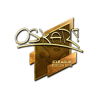 Sticker | oskar (Gold) | Boston 2018