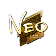 Sticker | NEO (Gold) | Boston 2018