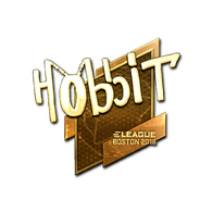 Sticker | Hobbit (Gold) | Boston 2018