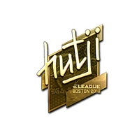 Sticker | hutji (Gold) | Boston 2018
