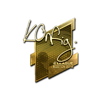 Sticker | k0nfig (Gold) | Boston 2018