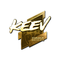 Sticker | keev (Gold) | Boston 2018