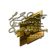 Sticker | Edward (Gold) | Boston 2018