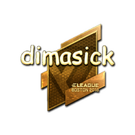 Sticker | dimasick (Gold) | Boston 2018