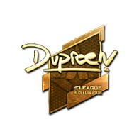 Sticker | dupreeh (Gold) | Boston 2018