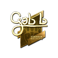 Sticker | gob b (Gold) | Boston 2018