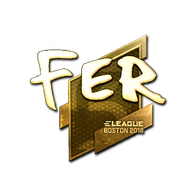 Sticker | fer (Gold) | Boston 2018