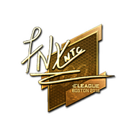 Sticker | fnx (Gold) | Boston 2018