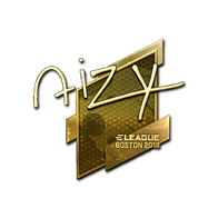 Sticker | aizy (Gold) | Boston 2018