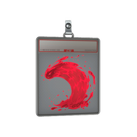 Sticker Slab | Ruby Wave (Lenticular)