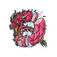 Sticker | Dragon Fruit (Foil)