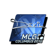 Sticker | DEVIL (Foil) | MLG Columbus 2016