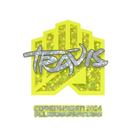Sticker | TRAVIS (Glitter) | Copenhagen 2024