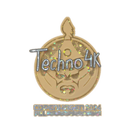Sticker | Techno4K (Glitter) | Copenhagen 2024