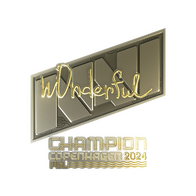 Sticker | w0nderful (Gold, Champion) | Copenhagen 2024