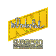 Sticker | w0nderful (Glitter, Champion) | Copenhagen 2024