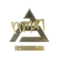 Sticker | roman (Gold) | Copenhagen 2024