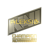 Sticker | Aleksib (Gold, Champion) | Copenhagen 2024