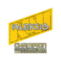 Sticker | Aleksib (Glitter, Champion) | Copenhagen 2024