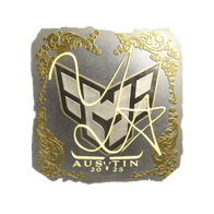Sticker | yxngstxr (Gold) | Austin 2025