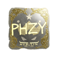 Sticker | phzy (Gold) | Austin 2025