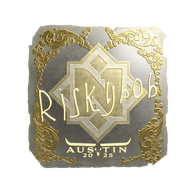 Sticker | riskyb0b (Gold) | Austin 2025