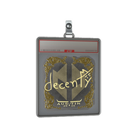 Sticker Slab | decenty (Gold) | Austin 2025