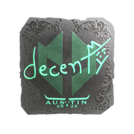 Sticker | decenty (Foil) | Austin 2025