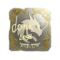 Sticker | donk (Gold) | Austin 2025