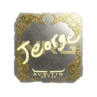 Sticker | jeorge (Gold) | Austin 2025