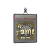 Sticker Slab | fame (Gold) | Austin 2025