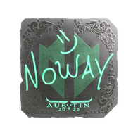 Sticker | noway (Foil) | Austin 2025