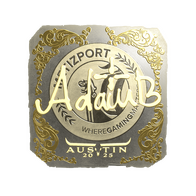 Sticker | adamb (Gold) | Austin 2025