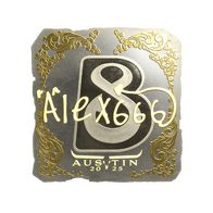 Sticker | alex666 (Gold) | Austin 2025