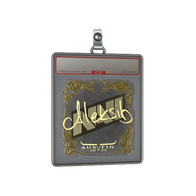 Sticker Slab | Aleksib (Gold) | Austin 2025