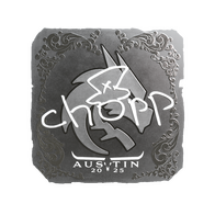 Sticker | chopper (Foil) | Austin 2025