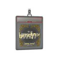 Sticker Slab | brnz4n (Gold) | Austin 2025