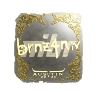 Sticker | brnz4n (Gold) | Austin 2025