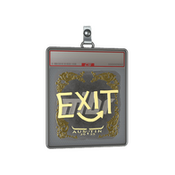 Sticker Slab | exit (Gold) | Austin 2025