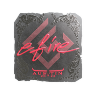 Sticker | efire (Foil) | Austin 2025