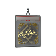 Sticker Slab | efire (Gold) | Austin 2025