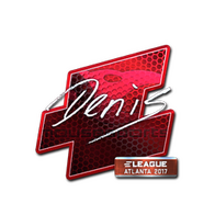 Sticker | denis (Foil) | Atlanta 2017