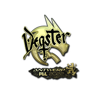 Sticker | degster (Gold) | Antwerp 2022