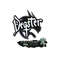 Sticker | degster (Glitter) | Antwerp 2022