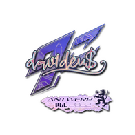 Sticker | dav1d (Holo) | Antwerp 2022
