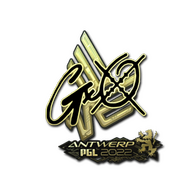 Sticker | gxx- (Gold) | Antwerp 2022