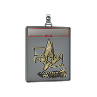 Sticker Slab | Farlig (Gold) | Antwerp 2022